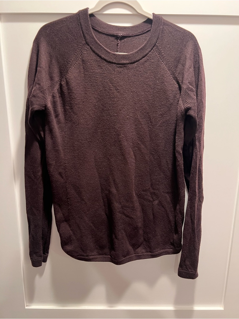 Women's Long-Sleeve Crew Sweater-Lululemon Dark Eggplant Purple